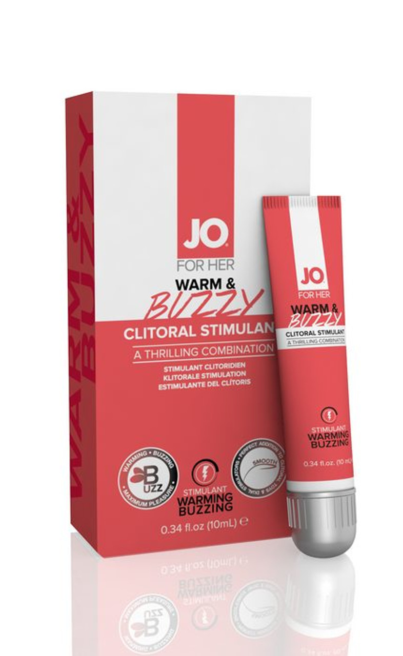 JO Warm & Buzzy Clitoral Stimulant - 0.34 fl.oz