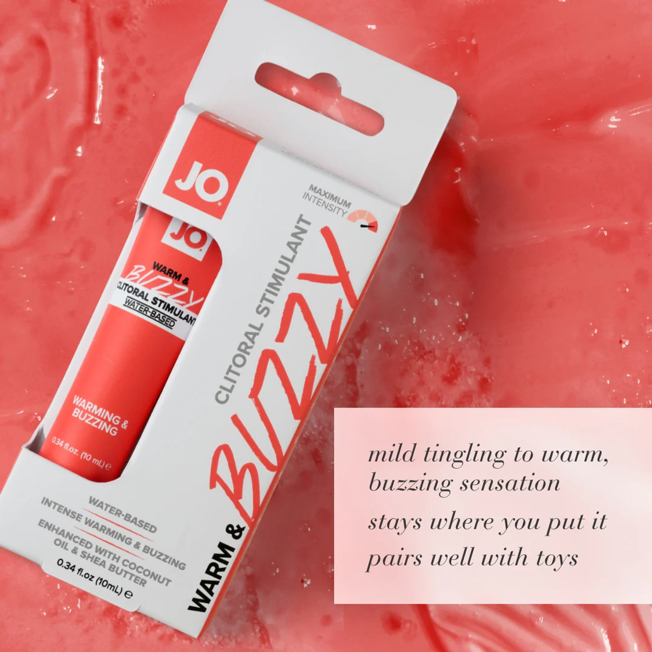 JO Warm & Buzzy Clitoral Stimulant - 0.34 oz JO Warm & Buzzy Clitoral Stimulant - 0.34 oz