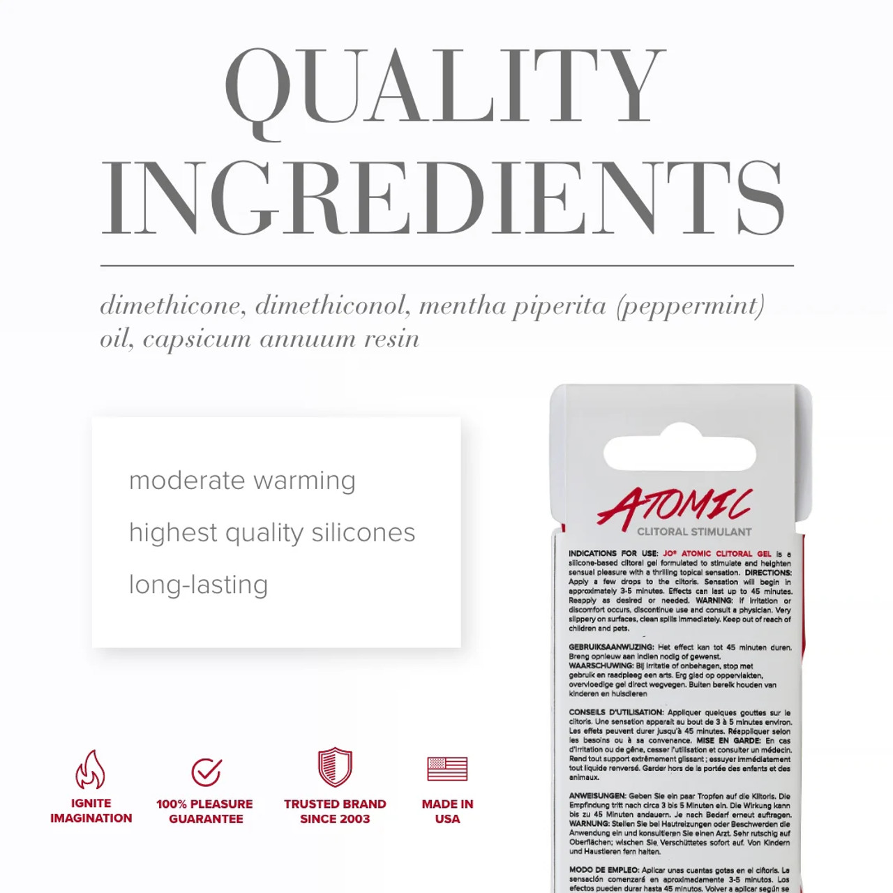 JO Atomic Clitoral Stimulant Gel - 0.34 oz JO Atomic Clitoral Stimulant Gel - 0.34 oz