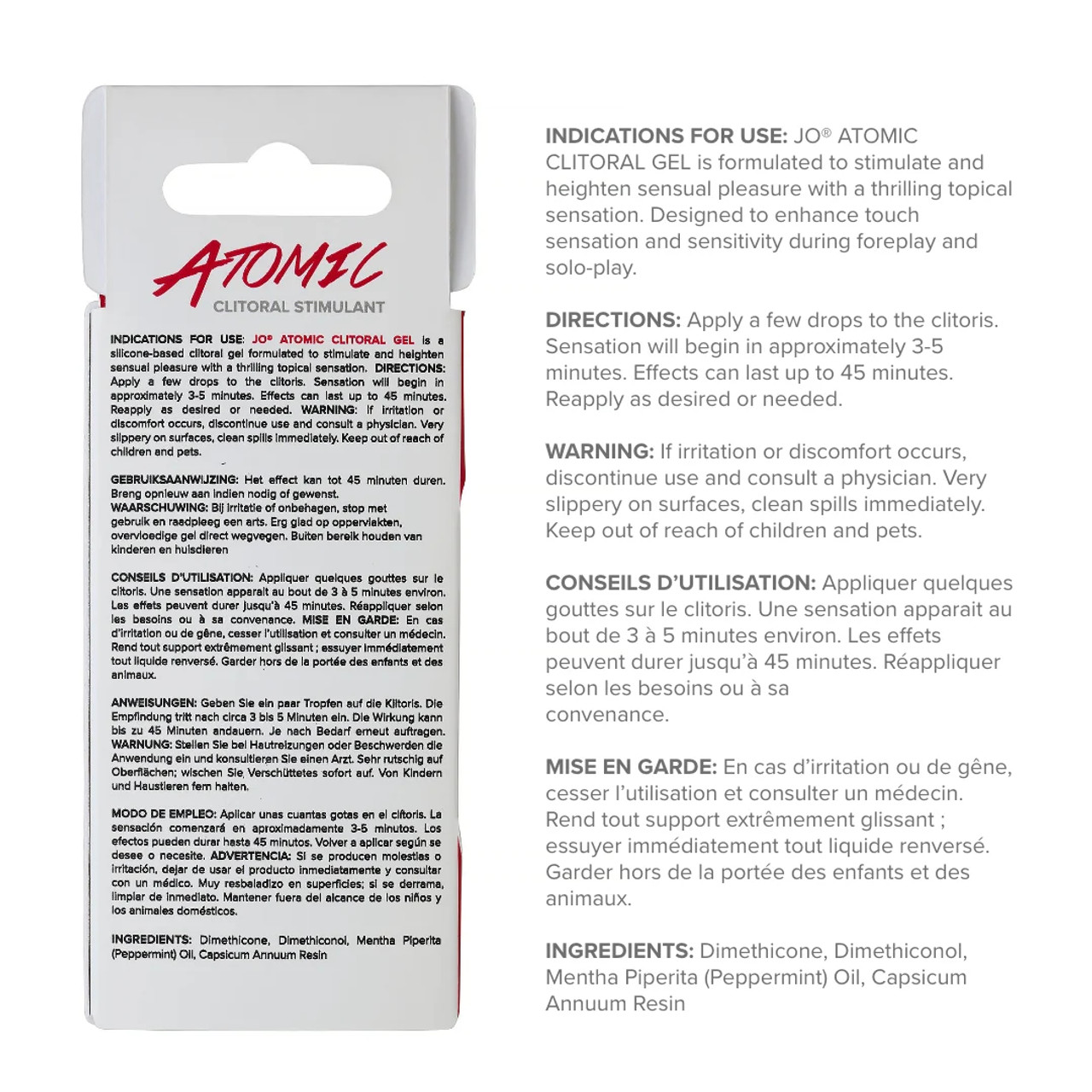 JO Atomic Clitoral Stimulant Gel - 0.34 oz JO Atomic Clitoral Stimulant Gel - 0.34 oz