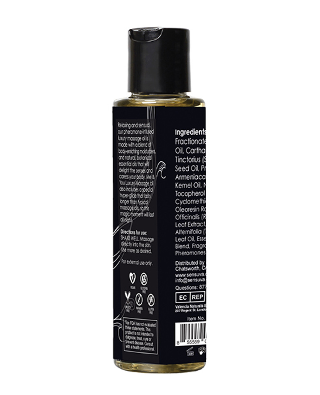 Me & You Pheromone Infused Luxury Massage Oil with Hyper Glide - 4.2 oz