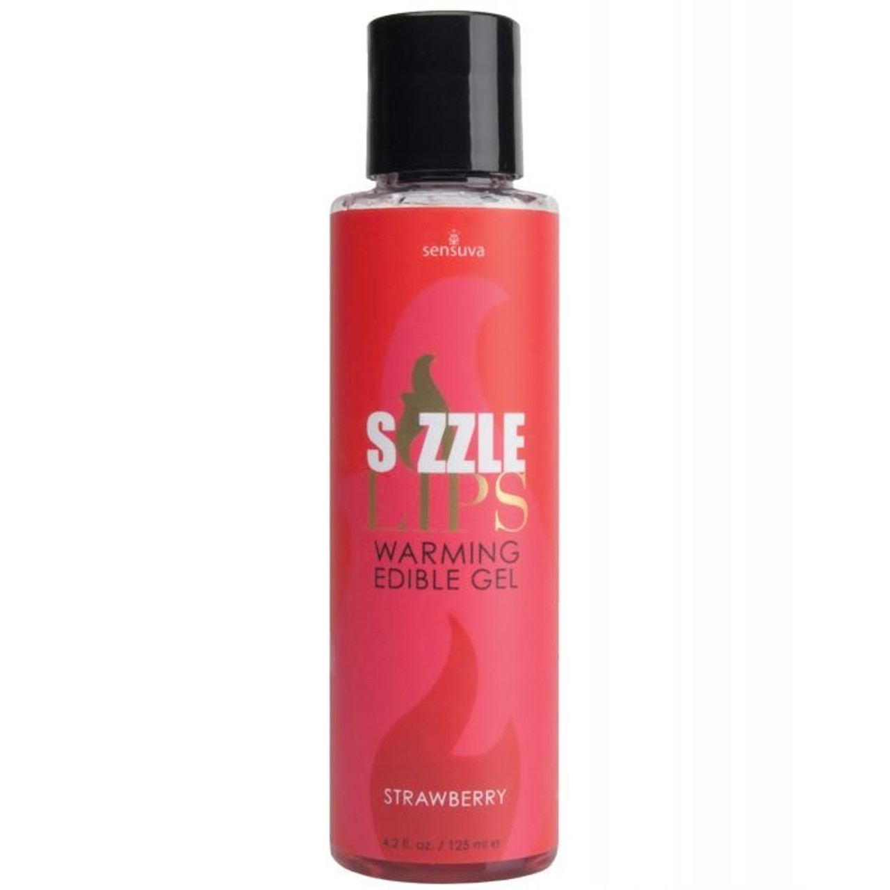Sizzle Lips Warming Edible Gel 4.2 oz - Strawberry Sizzle Lips Warming Edible Gel 4.2 oz - Strawberry