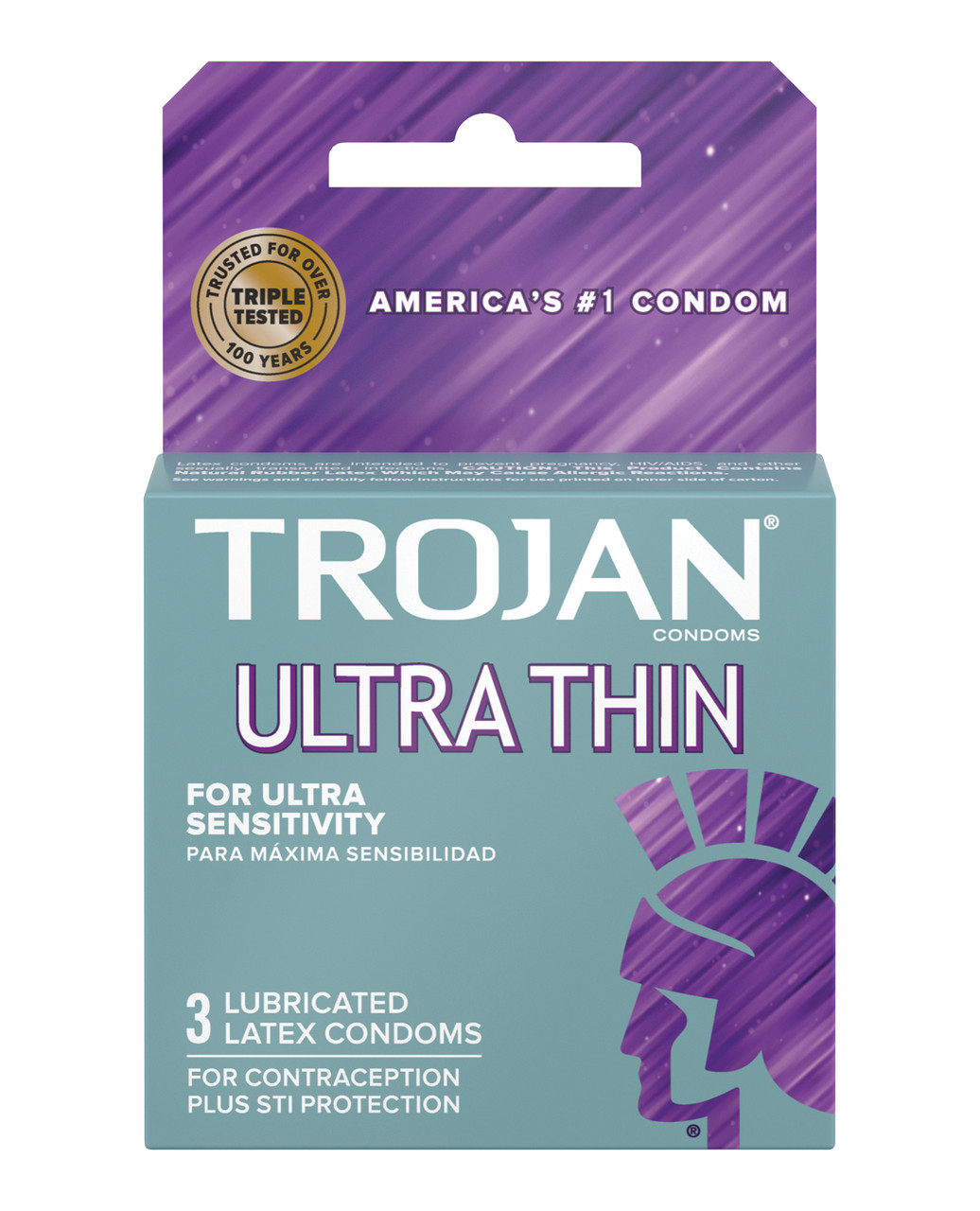 Trojan Ultra Thin Lubricated Condoms - 3pk Trojan Ultra Thin Lubricated Condoms - 3pk