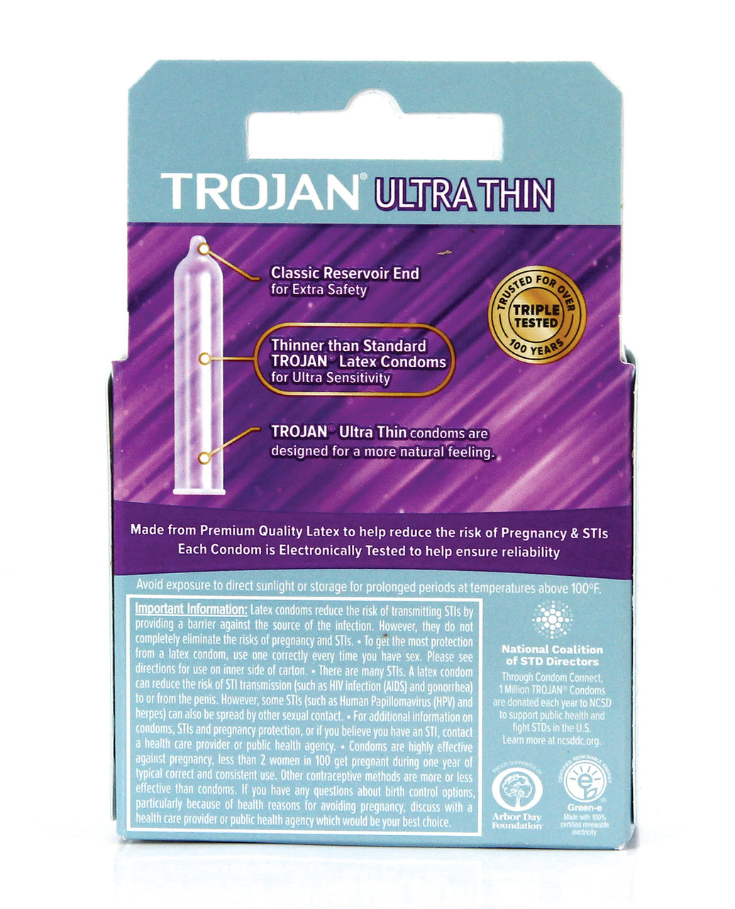 Trojan Ultra Thin Lubricated Condoms - 3pk Trojan Ultra Thin Lubricated Condoms - 3pk