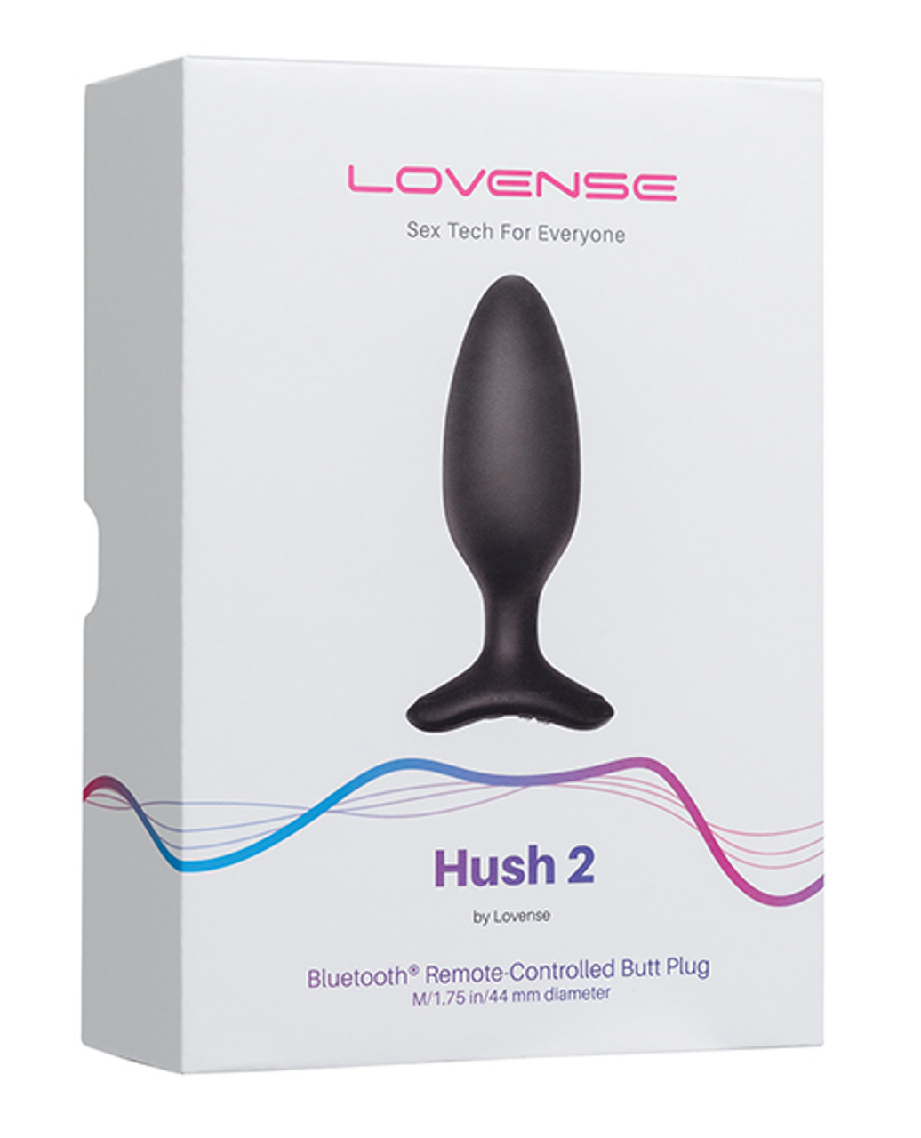 Lovense Hush 2 Bluetooth Remote-Controlled Butt Plug - 1.75"