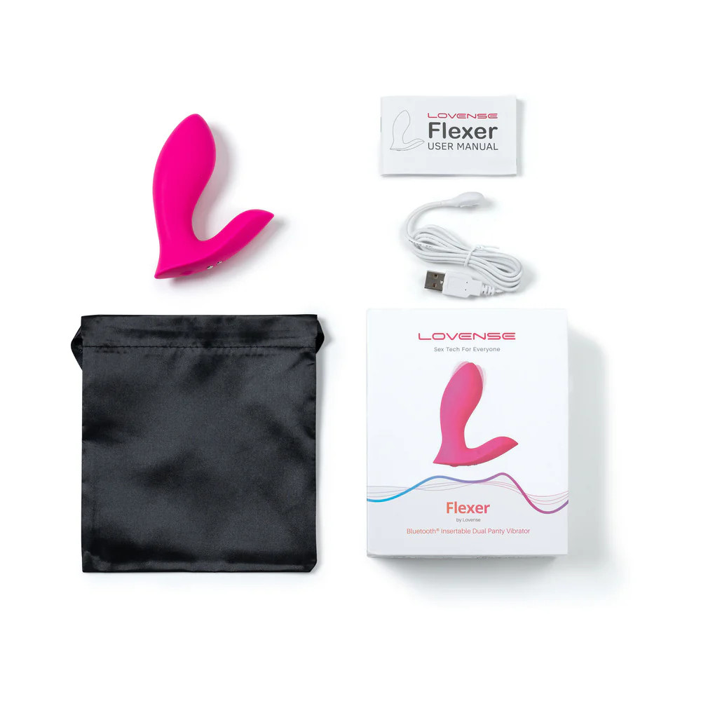 Lovense Flexer Bluetooth Insertable Dual Panty Vibrator