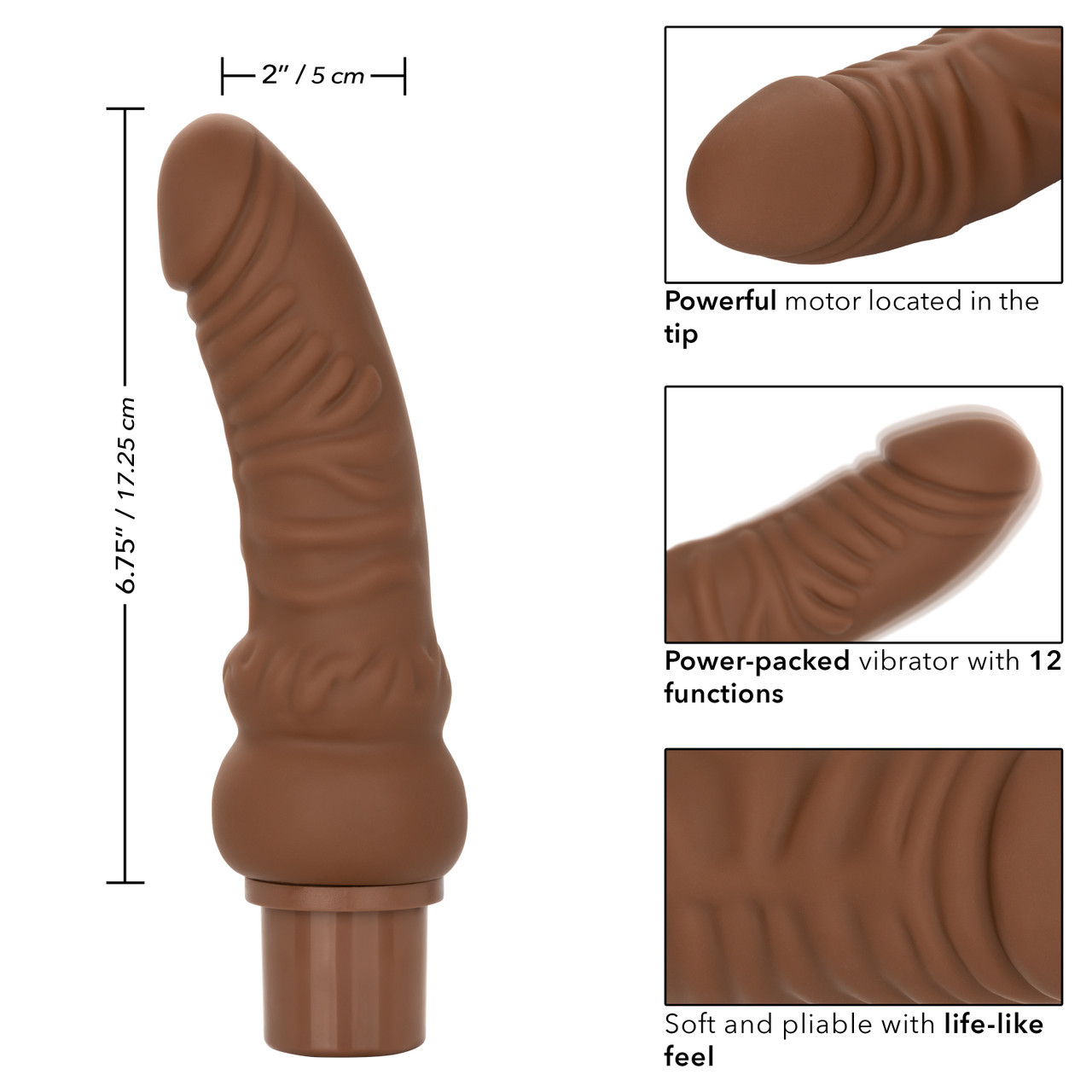 CalExotics Rechargeable Power Stud - Brown CalExotics Rechargeable Power Stud - Brown