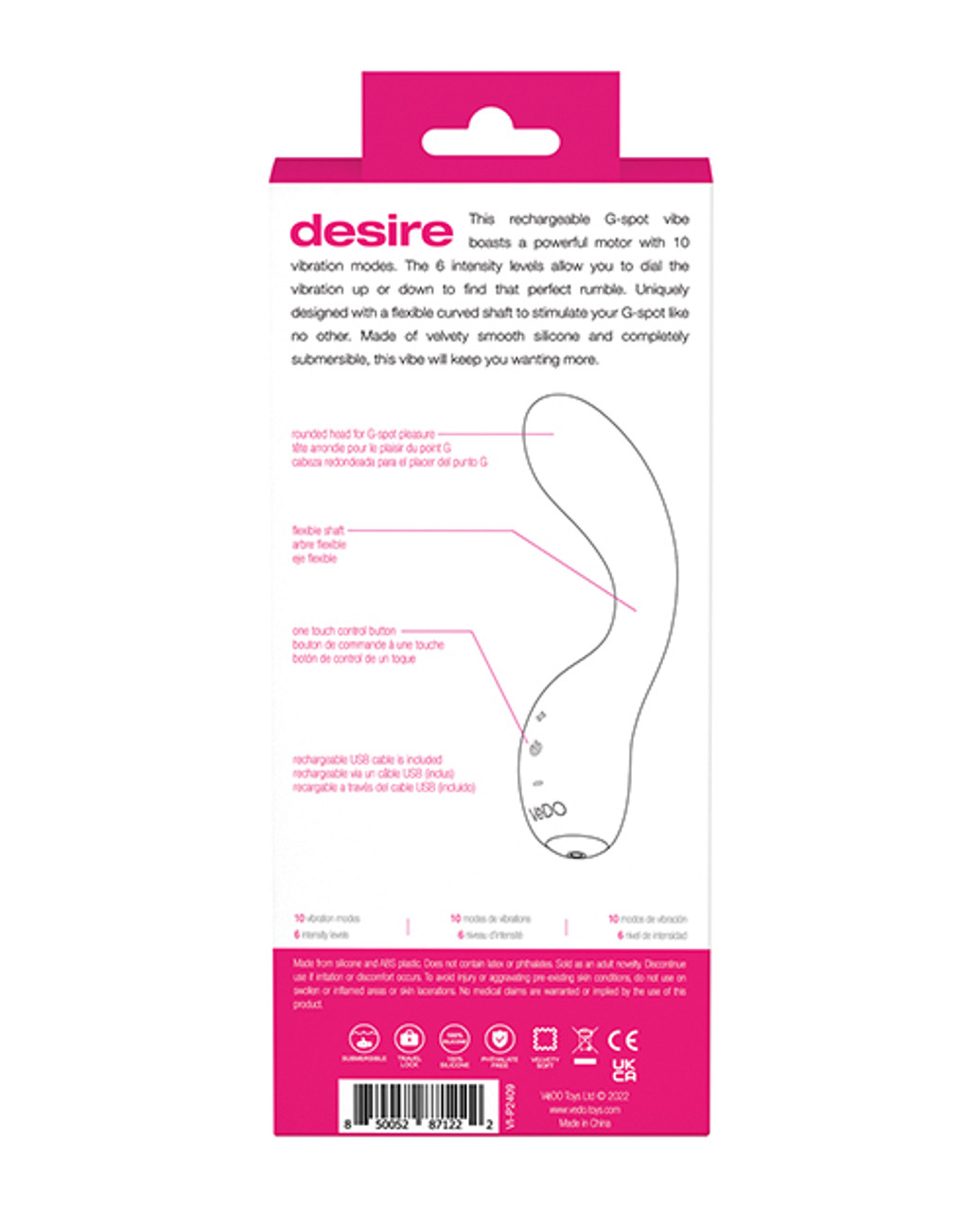 VeDO Desire Rechargeable G-Spot Vibe