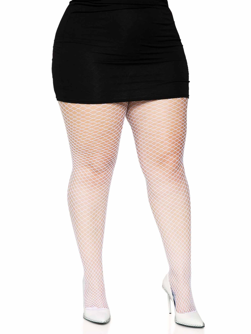 Leg Avenue Spandex Industrial Net Tights - Plus Size