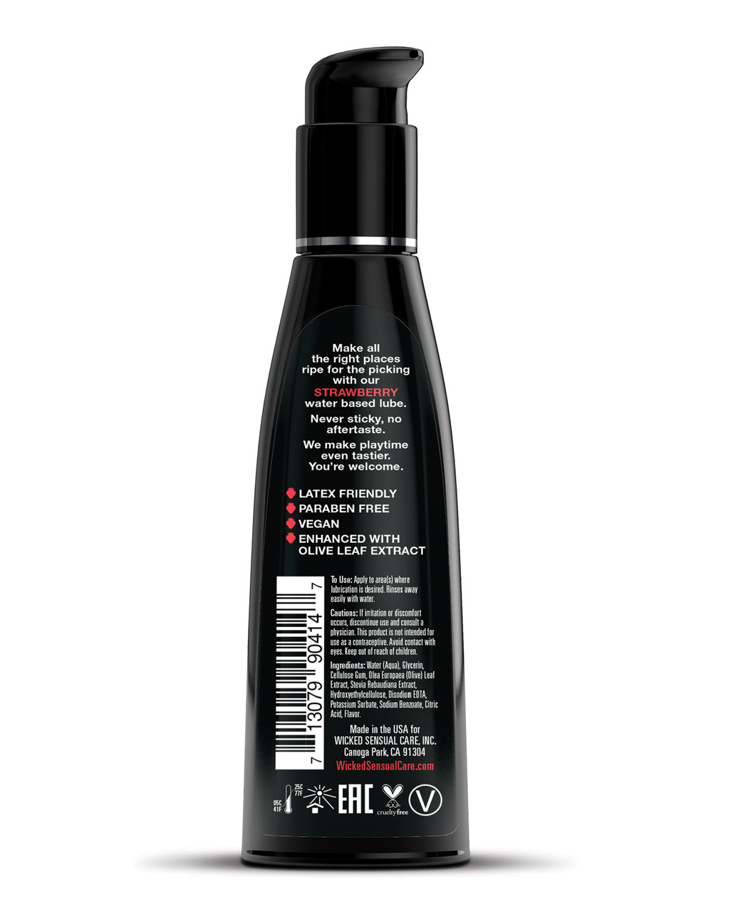 Wicked Aqua Strawberry Flavored Lubricant Wicked Aqua Strawberry Flavored Lubricant