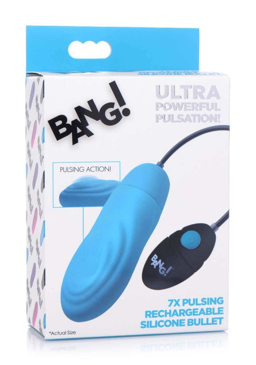 Bang! 7X Pulsing Rechargeable Silicone Bullet Bang! 7X Pulsing Rechargeable Silicone Bullet