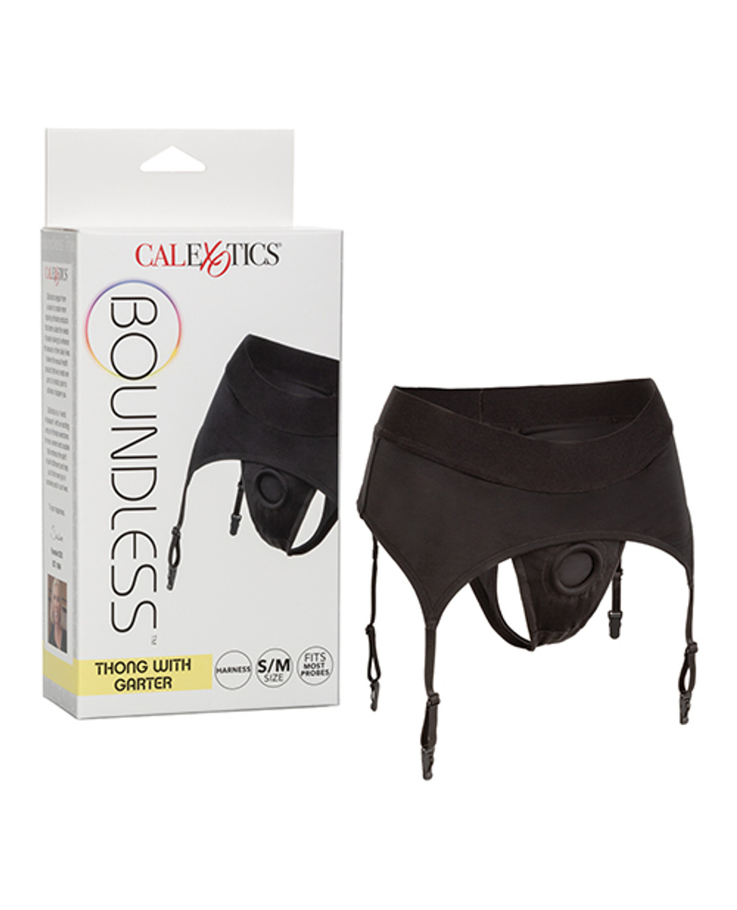 CalExotics Boundless Thong with Garter Harness