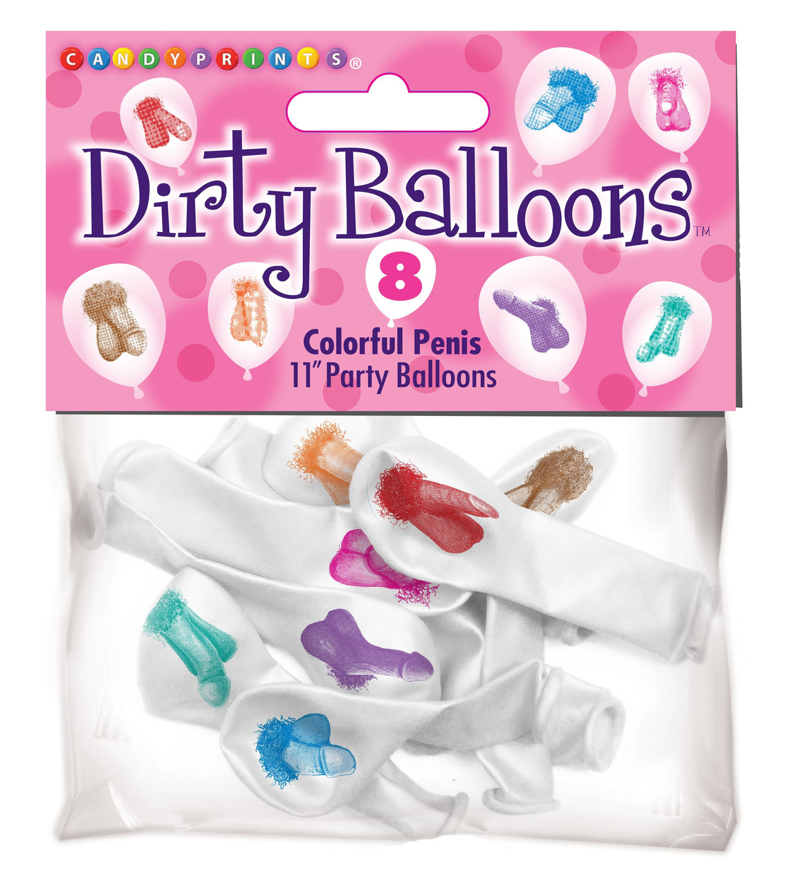 Candy Prints Dirty Balloons - Penis Balloons