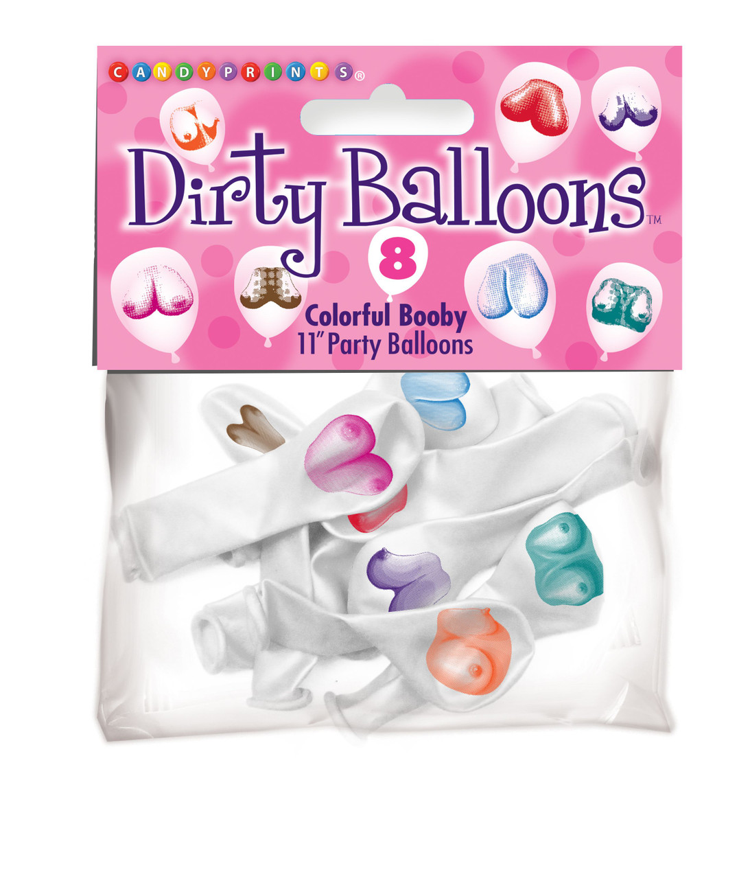 Candy Prints Dirty Balloons - Boob Balloons