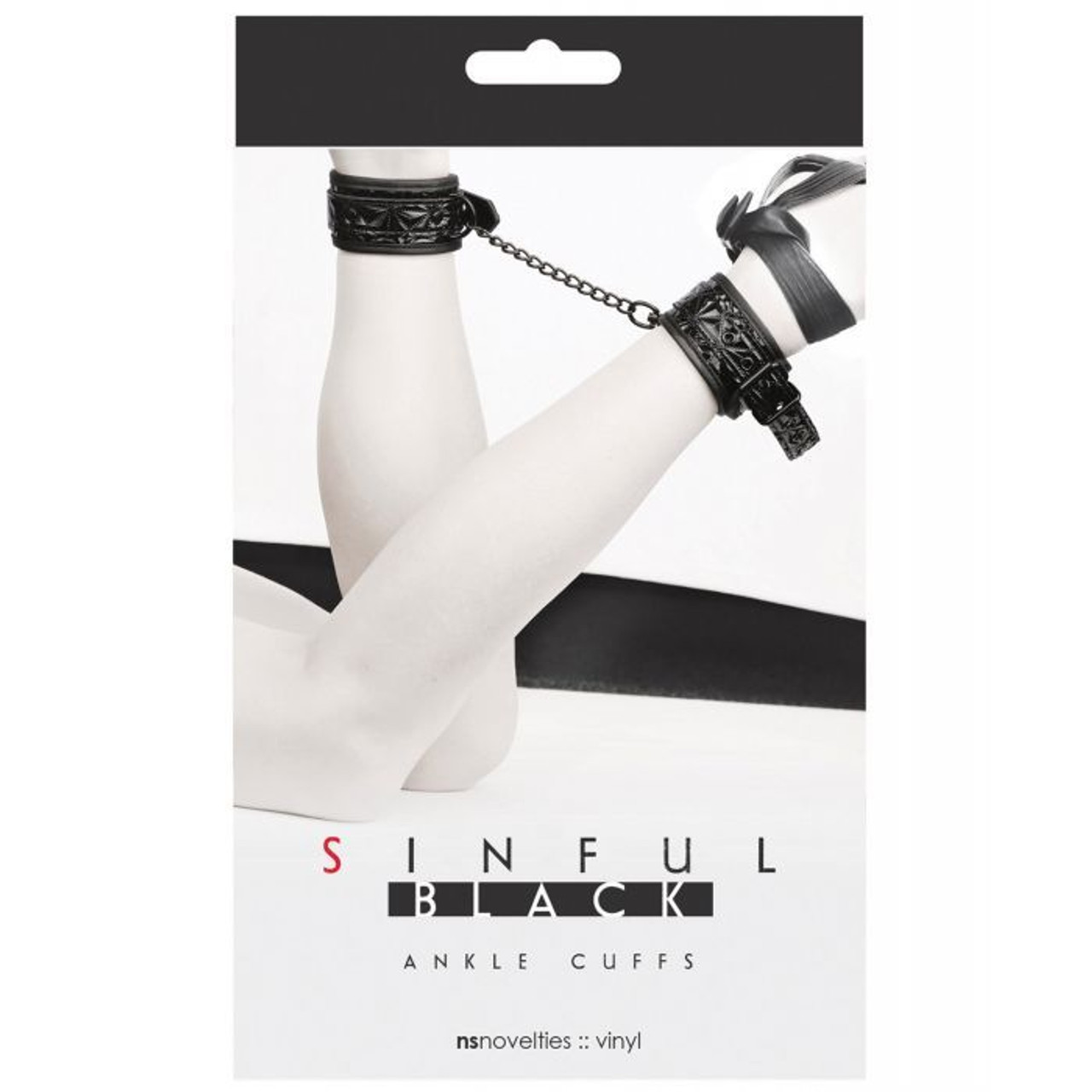 Sinful Black Ankle Cuffs