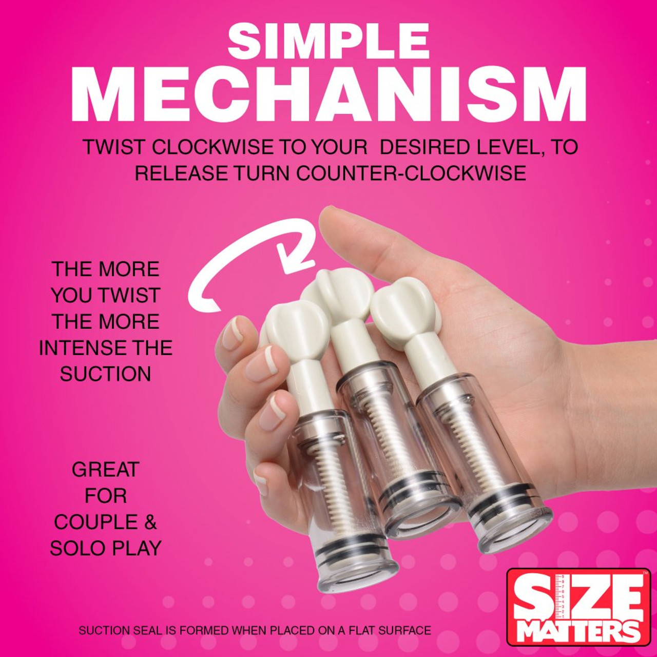 Size Matters Max Twist Clit & Nipple Triple Sucker Set Size Matters Max Twist Clit & Nipple Triple Sucker Set