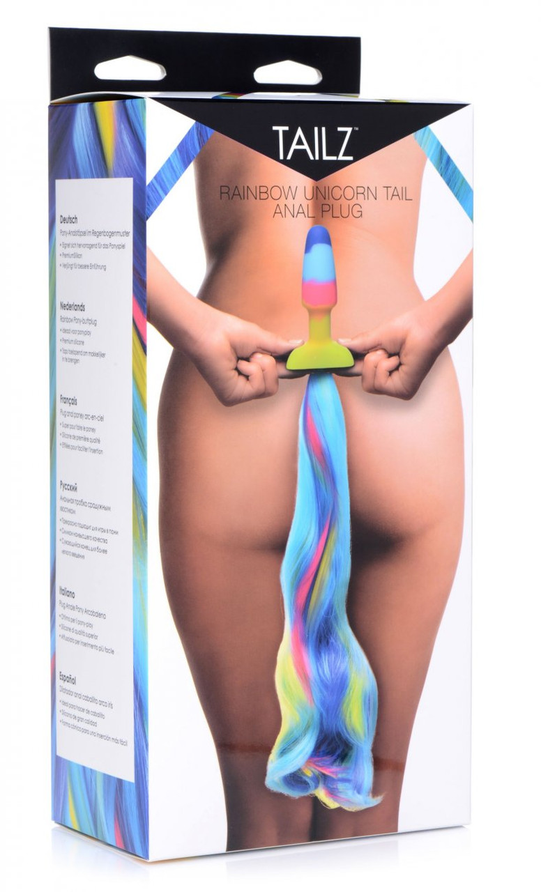Tailz Rainbow Unicorn Tail Anal Plug Tailz Rainbow Unicorn Tail Anal Plug