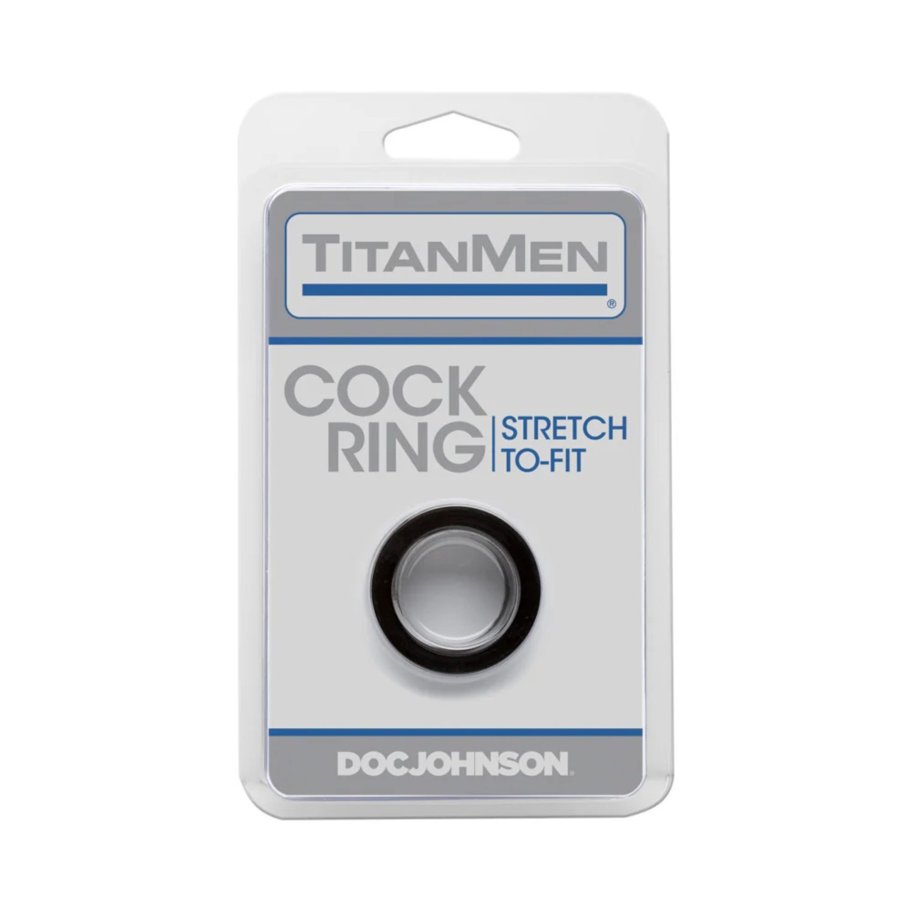TitanMen Stretch-to-Fit Cock Ring - Black TitanMen Stretch-to-Fit Cock Ring - Black
