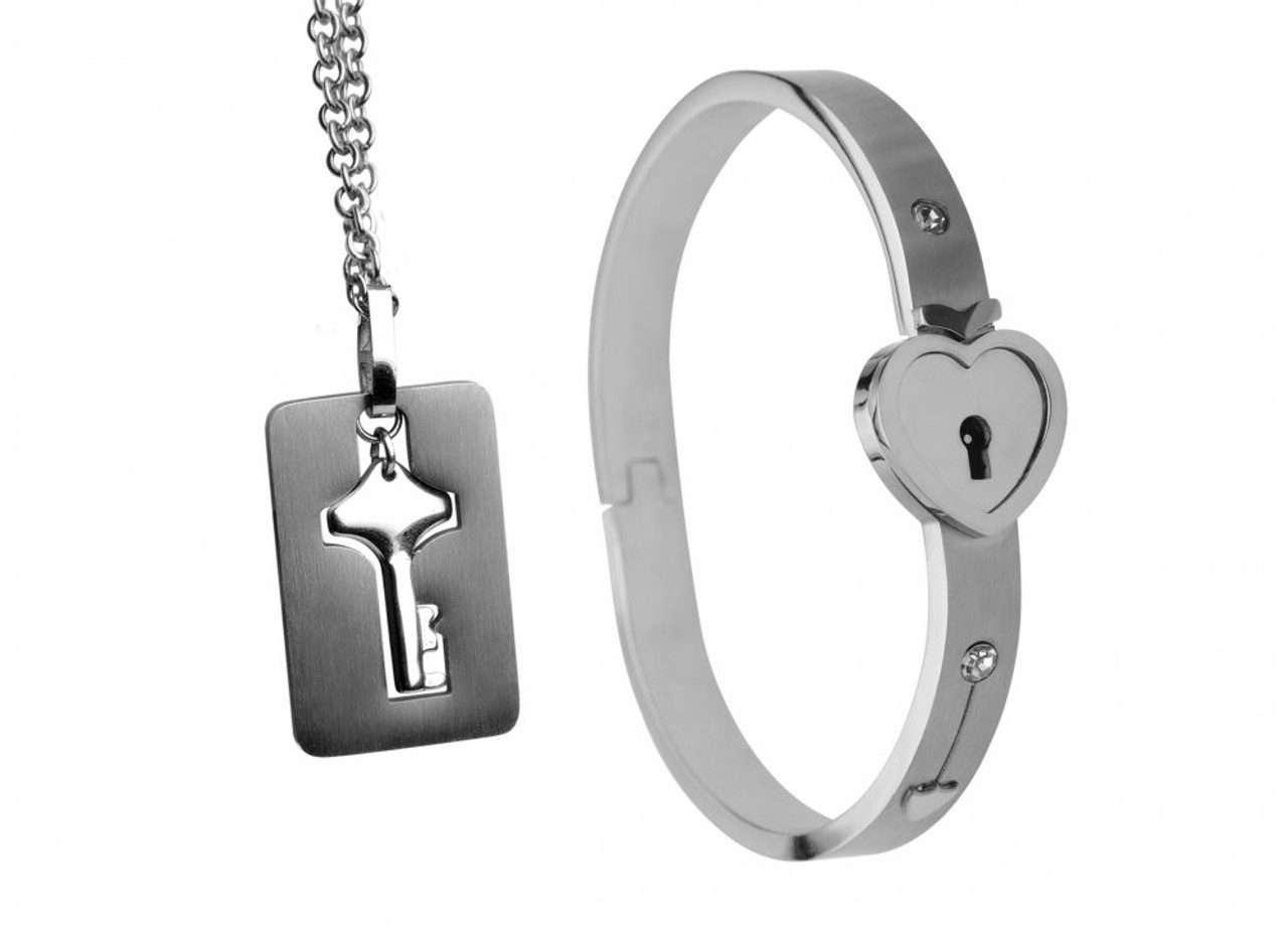 Master Series Locking Bracelet & Key Necklace Master Series Locking Bracelet & Key Necklace