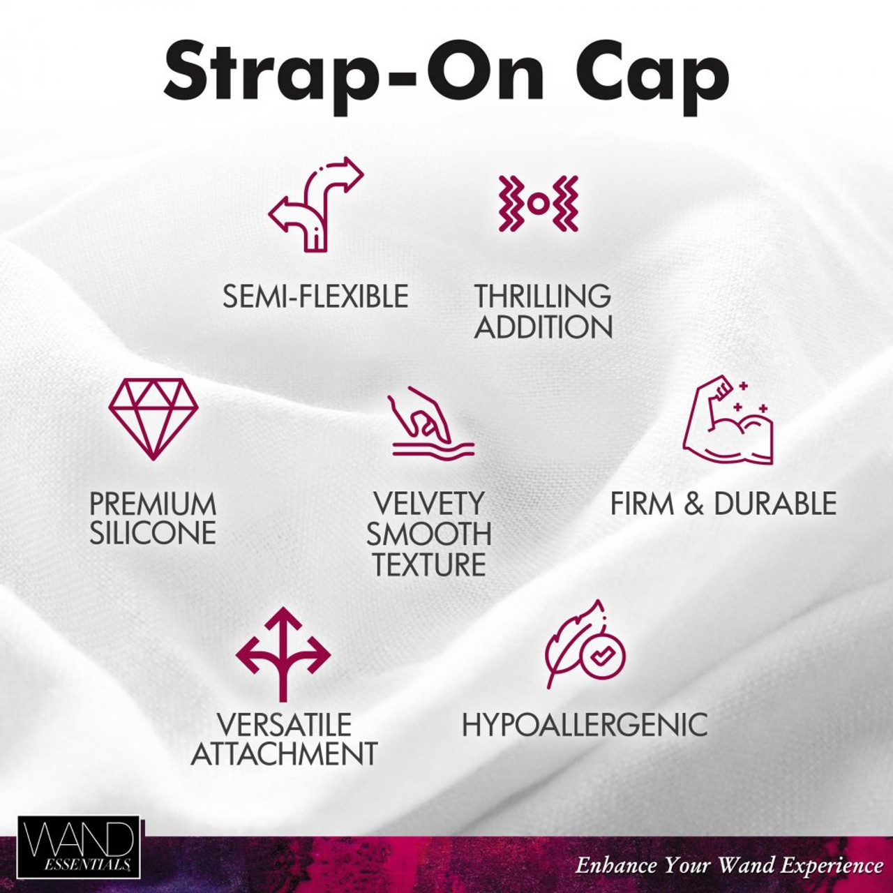 Wand Essentials Strap Cap Wand Harness for Dildos Wand Essentials Strap Cap Wand Harness for Dildos