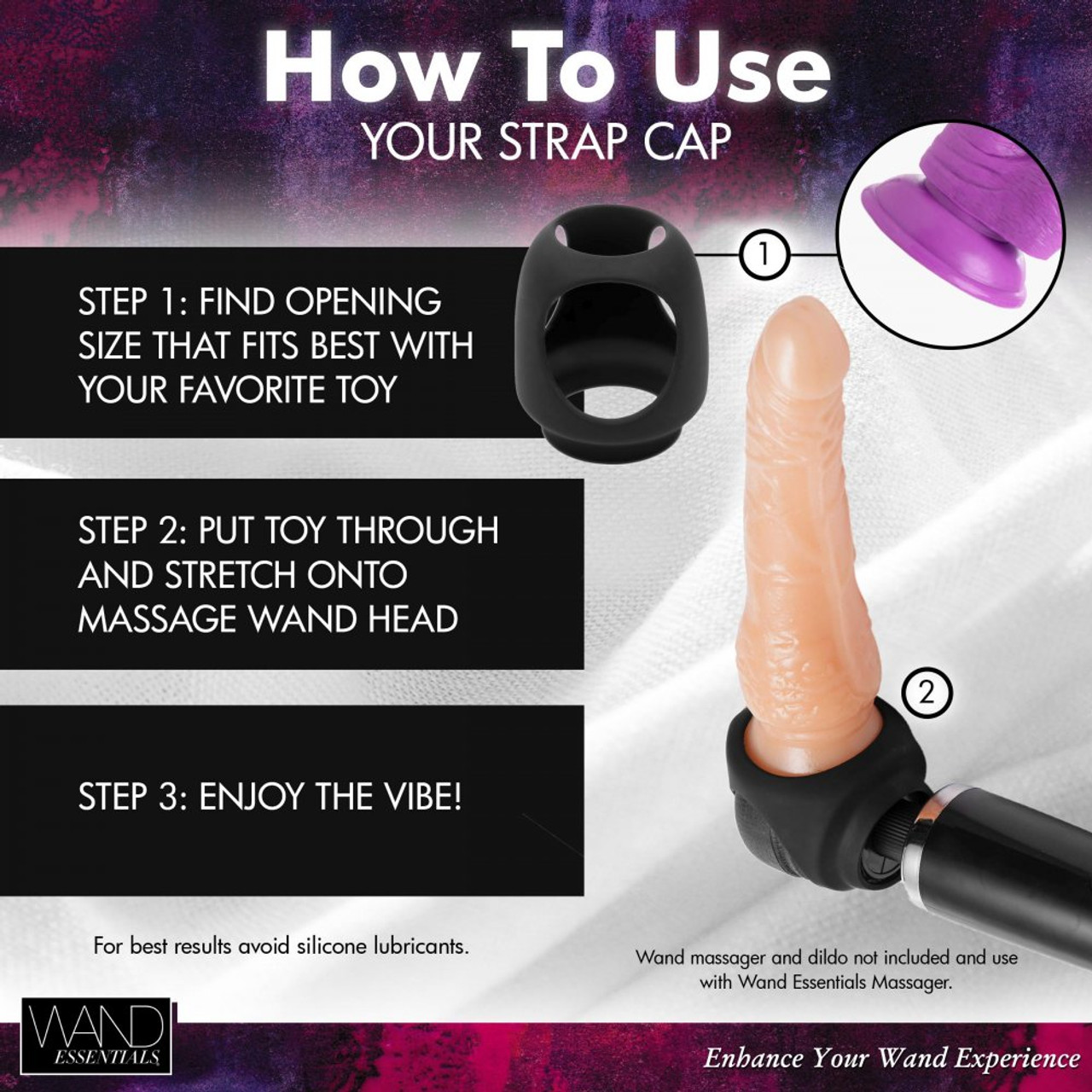Wand Essentials Strap Cap Wand Harness for Dildos Wand Essentials Strap Cap Wand Harness for Dildos