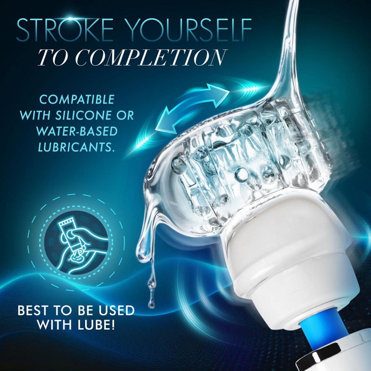 Wand Essentials Vibra Cup Stroker Wand Attachment Wand Essentials Vibra Cup Stroker Wand Attachment