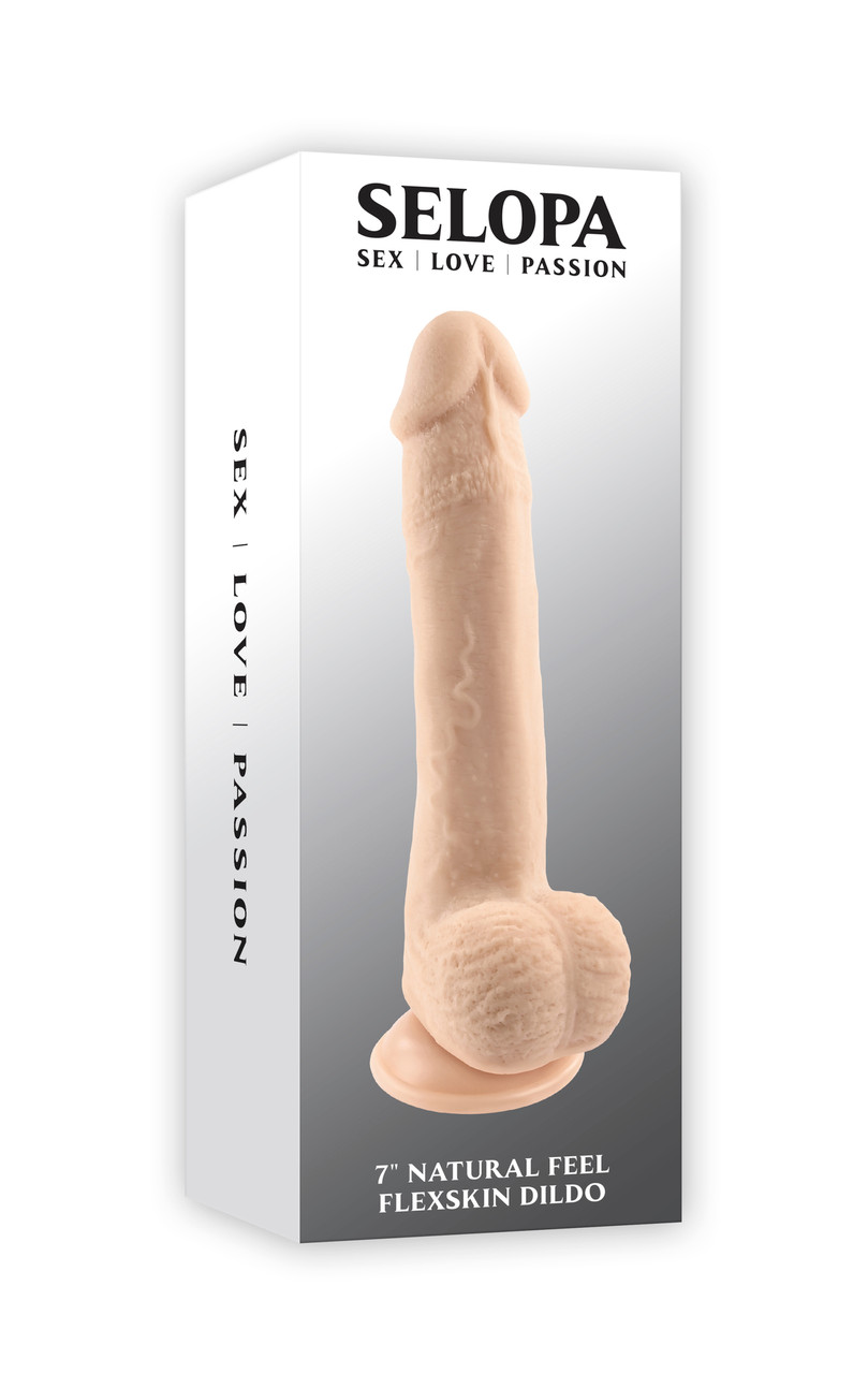 Selopa 7" Natural Feel Flexskin Dildo - Beige Selopa 7" Natural Feel Flexskin Dildo - Beige