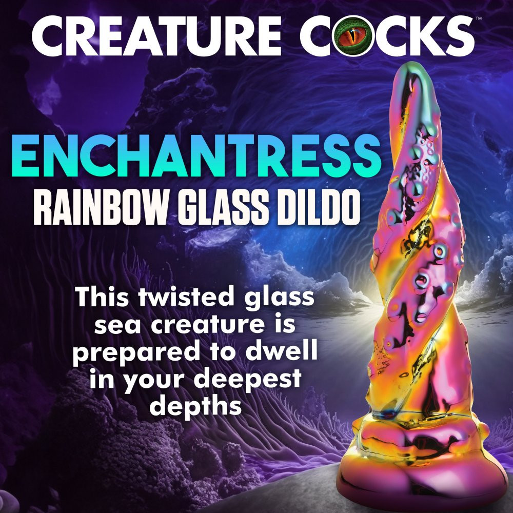 Creature Cocks - Enchantress Rainbow Glass Dildo
