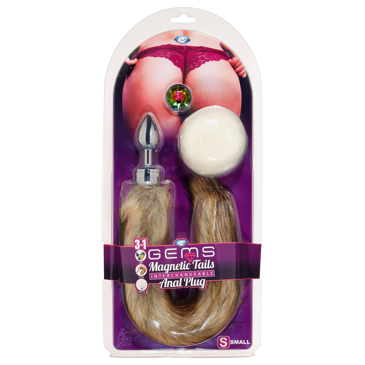 Gems Magnetic Tails Interchangeable Anal Plug