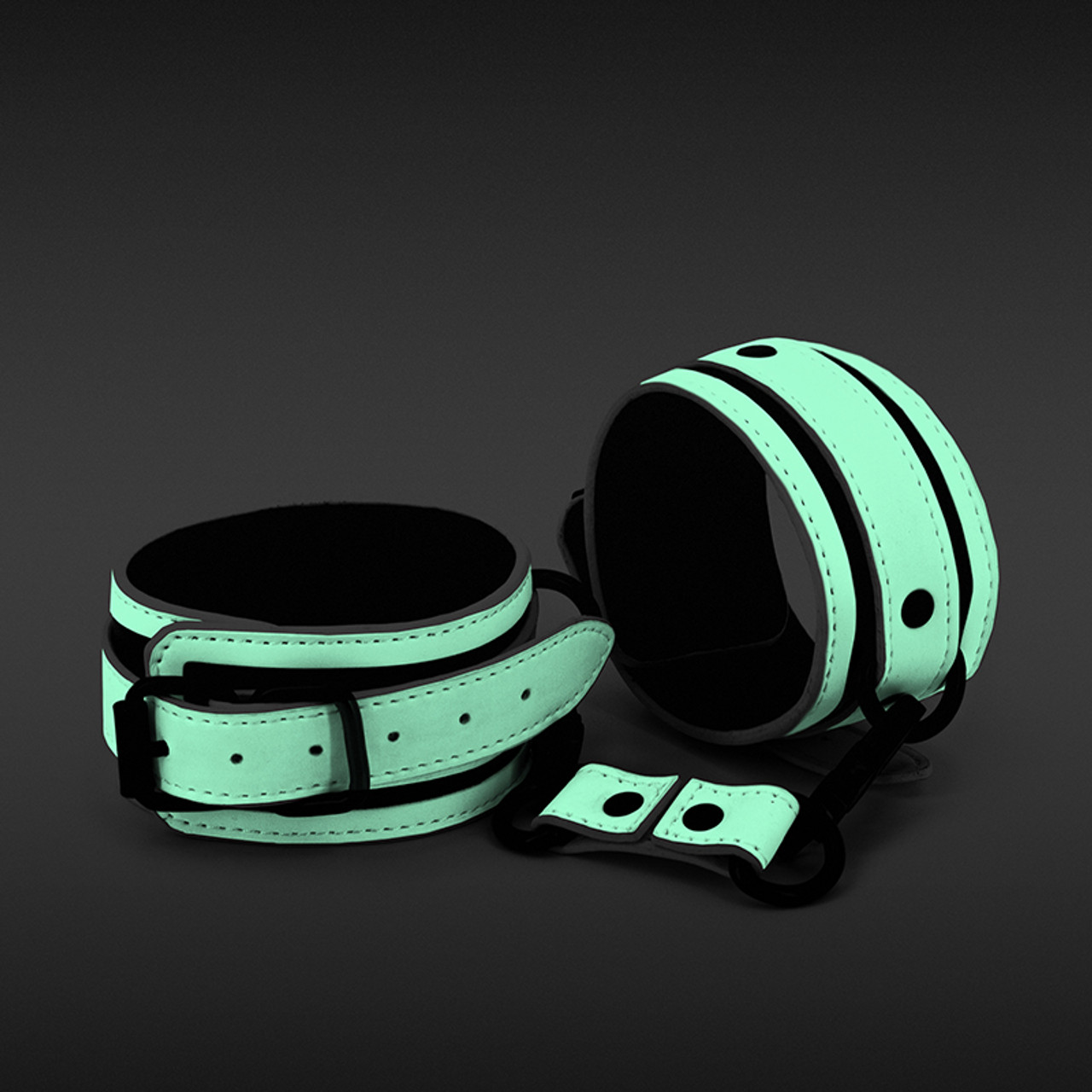 GLO In-The-Dark Bondage Ankle Cuffs