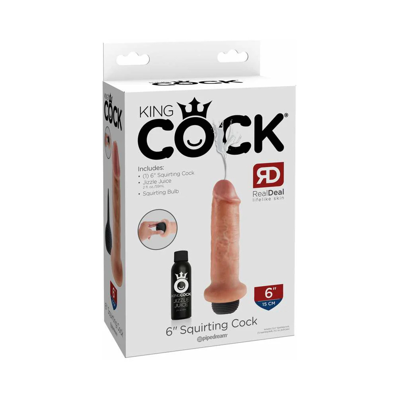 King Cock 6" Squirting Cock King Cock 6" Squirting Cock