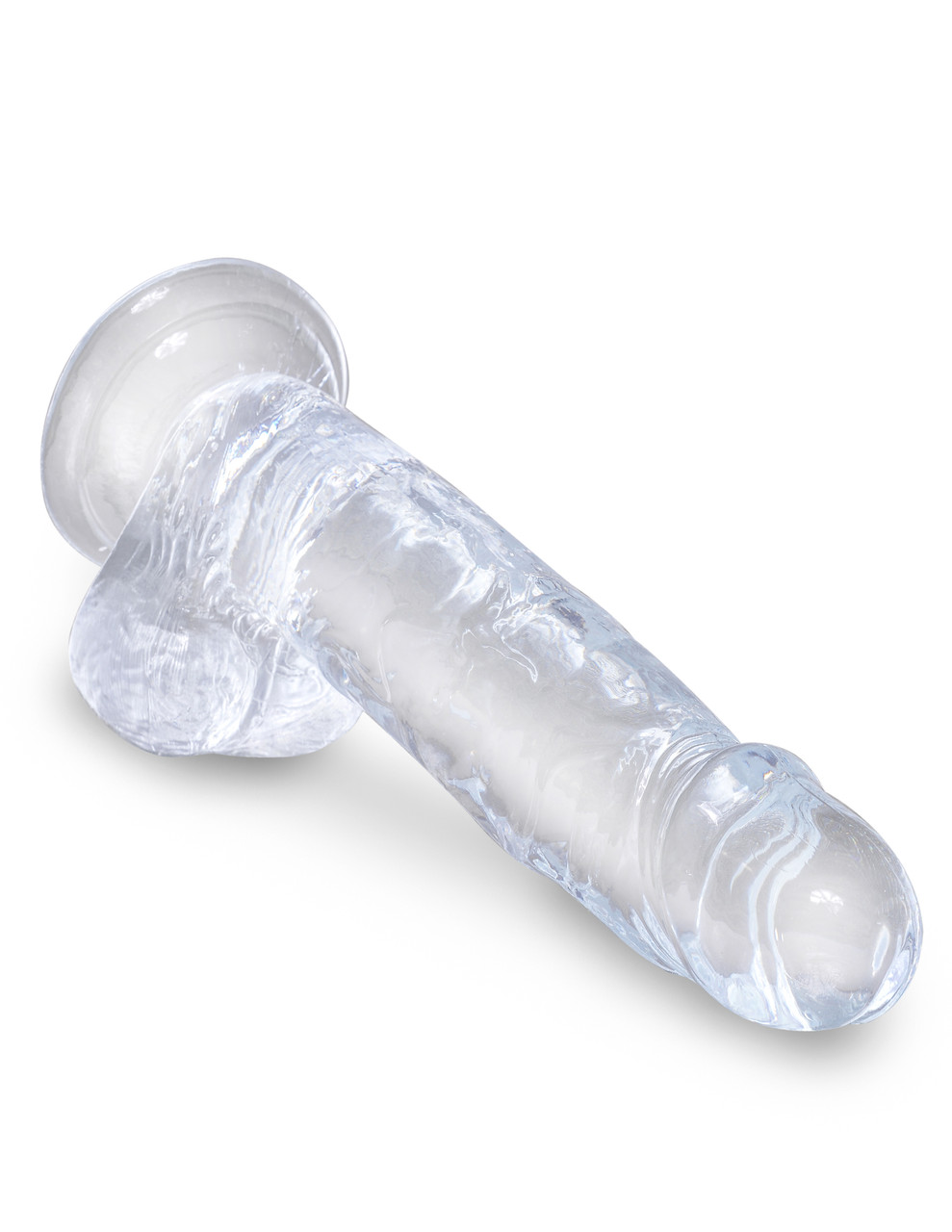 King Cock Clear 7" Dildo with Balls King Cock Clear 7" Dildo with Balls