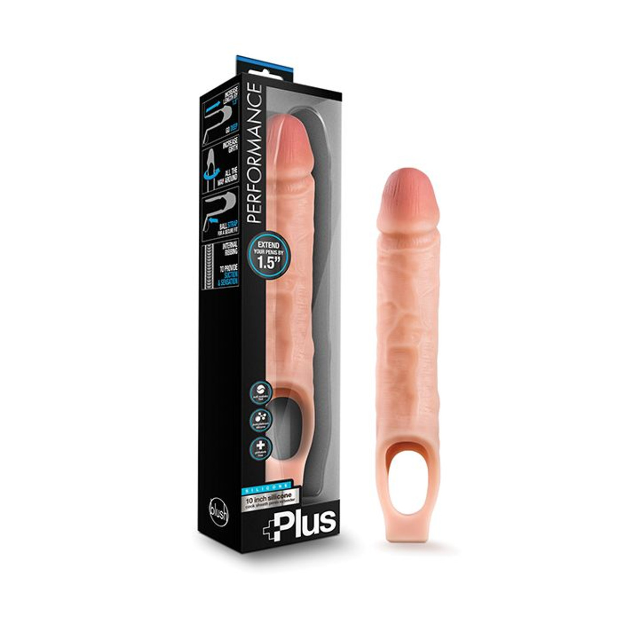 Performance+ 10" Silicone Penis Extender