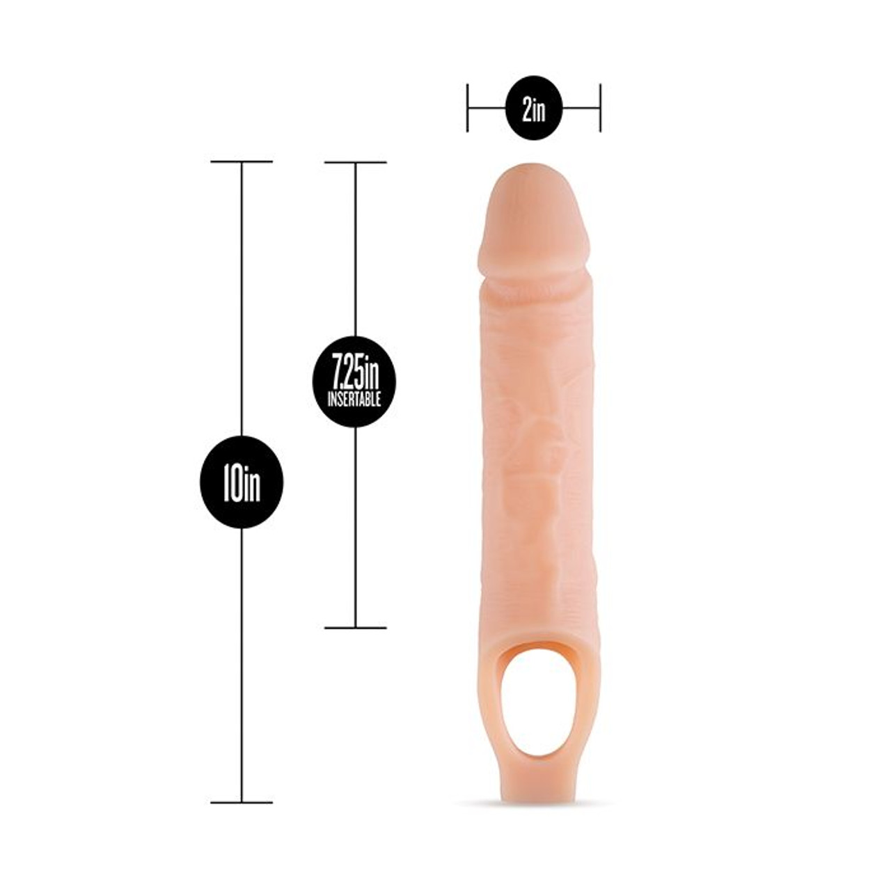 Performance+ 10" Silicone Penis Extender