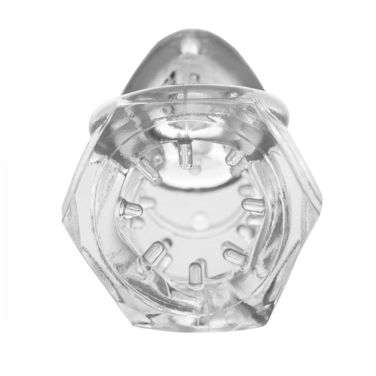 Master Series Detained 2.0 Restrictive Chastity Cage with Nubs Master Series Detained 2.0 Restrictive Chastity Cage with Nubs