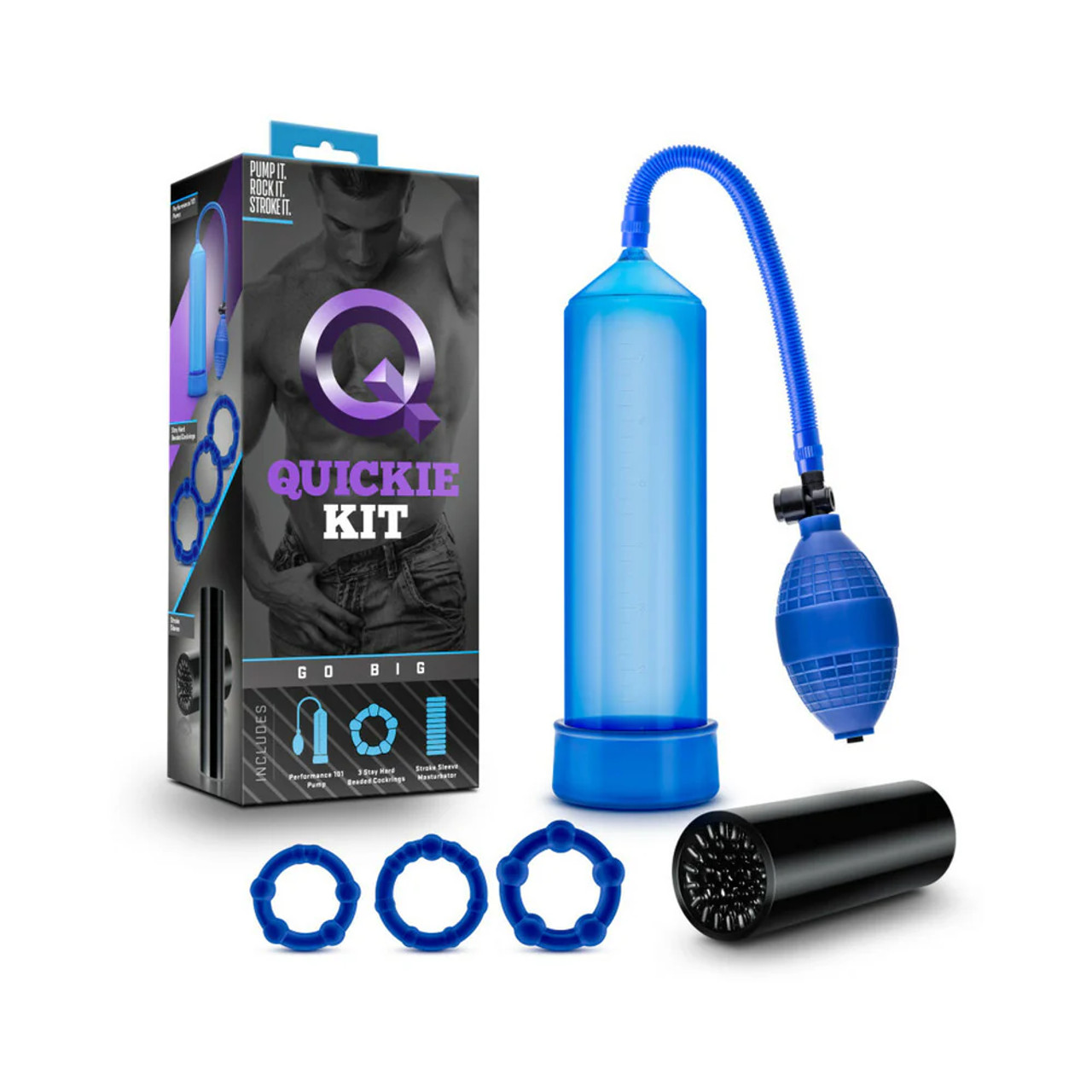 Quickie Kit - Go Big Penis Pump Kit