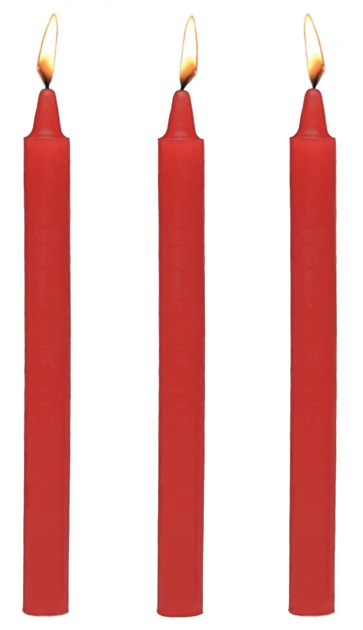 Master Series Fire Sticks Fetish Drip Candles - 3pk