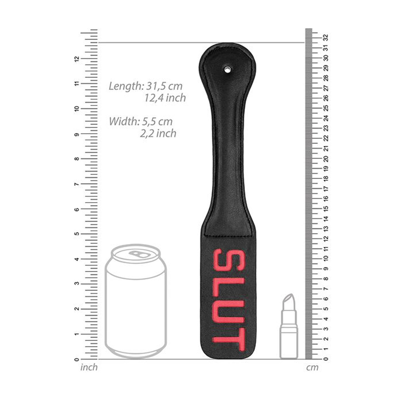 Ouch! Leather Paddle - Slut Ouch! Leather Paddle - Slut