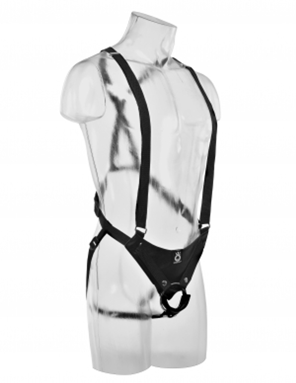 King Cock 12" Hollow Strap-On Suspender System