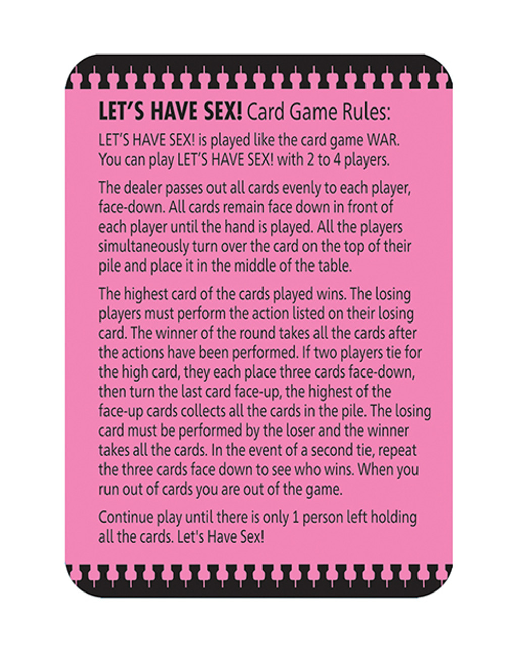 Let's Have Sex Card Game Let's Have Sex Card Game