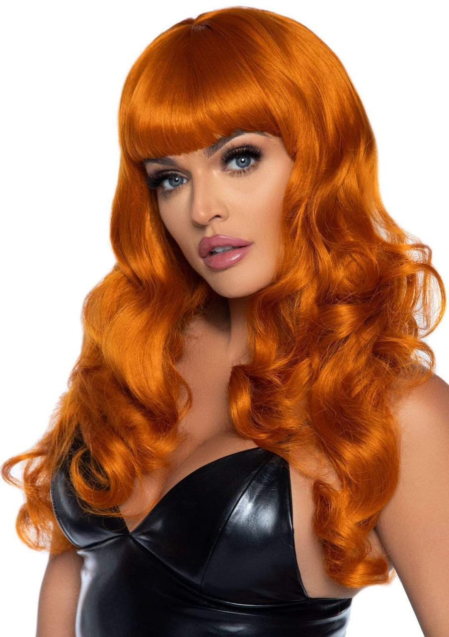 Leg Avenue 24" Misfit Long Wavy Bang Wig - Ginger Leg Avenue 24" Misfit Long Wavy Bang Wig - Ginger