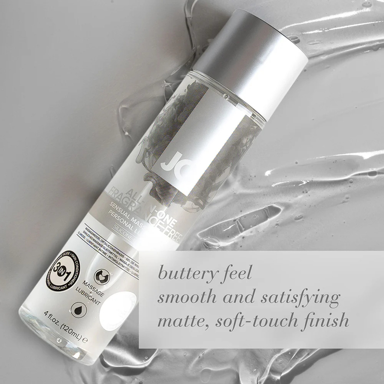 JO All-In-One Fragrance Free Massage Glide + Lubricant - 4oz JO All-In-One Fragrance Free Massage Glide + Lubricant - 4oz