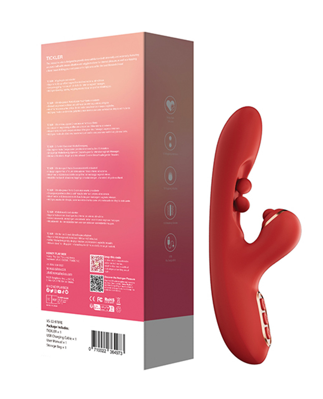 Honey Play Box Tickler Wiggling G-Spot Vibrator