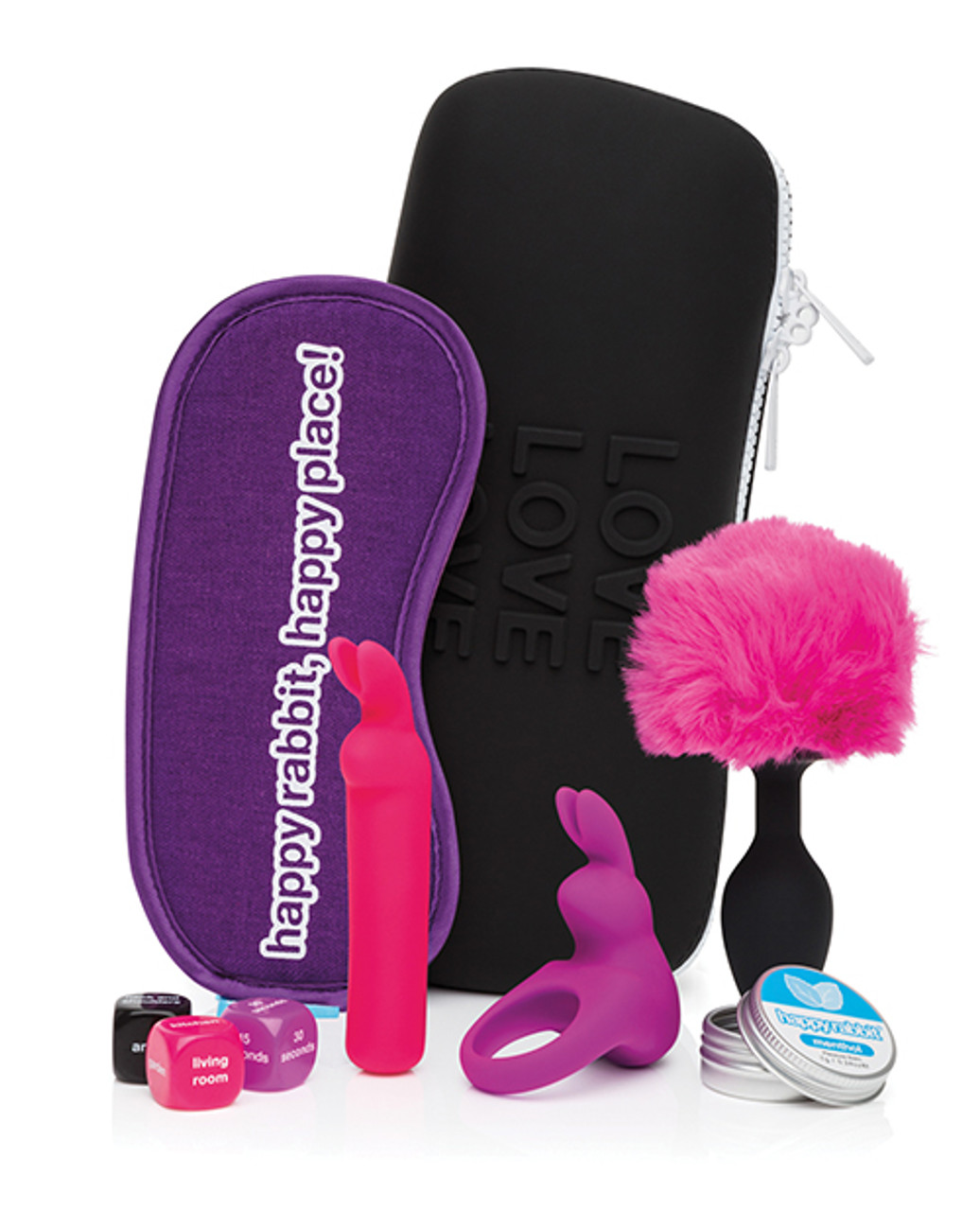 Happy Rabbit 7pc Couple's Pleasure Kit