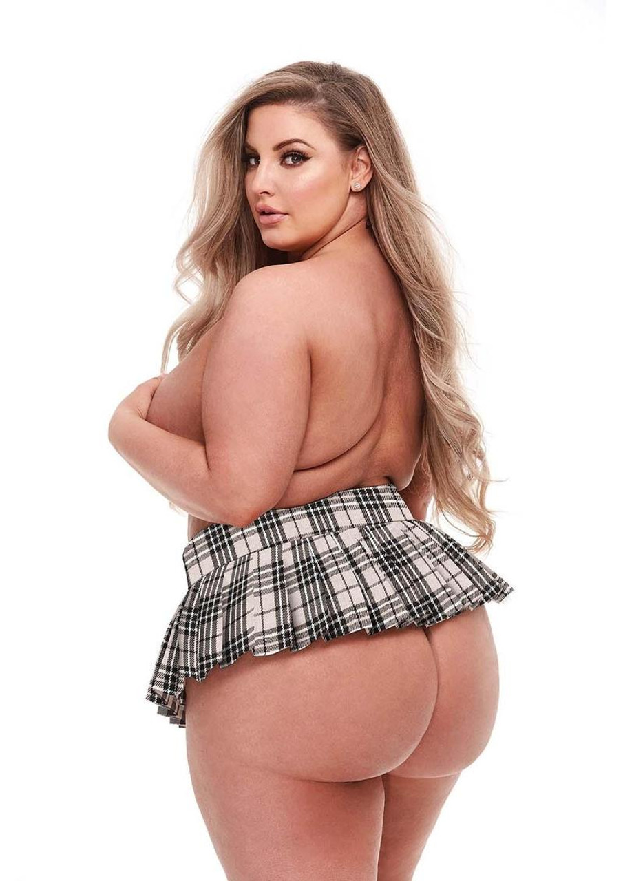 Teacher's Pet Sexy Schoolgirl Skirt - Camel