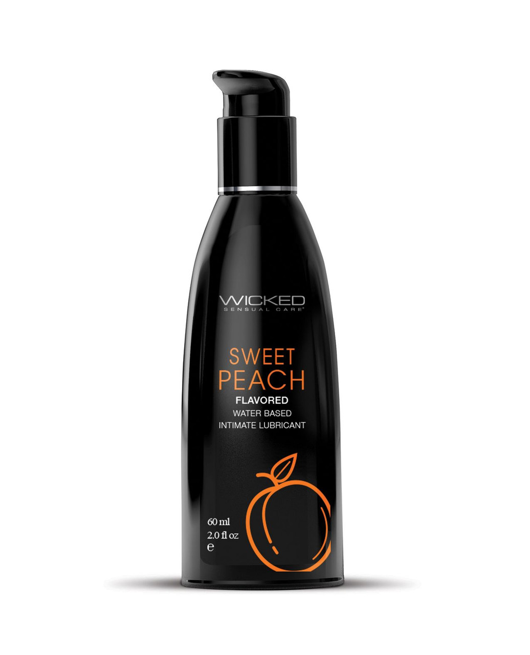 Wicked Aqua Sweet Peach Flavored Lubricant - 2oz Wicked Aqua Sweet Peach Flavored Lubricant - 2oz