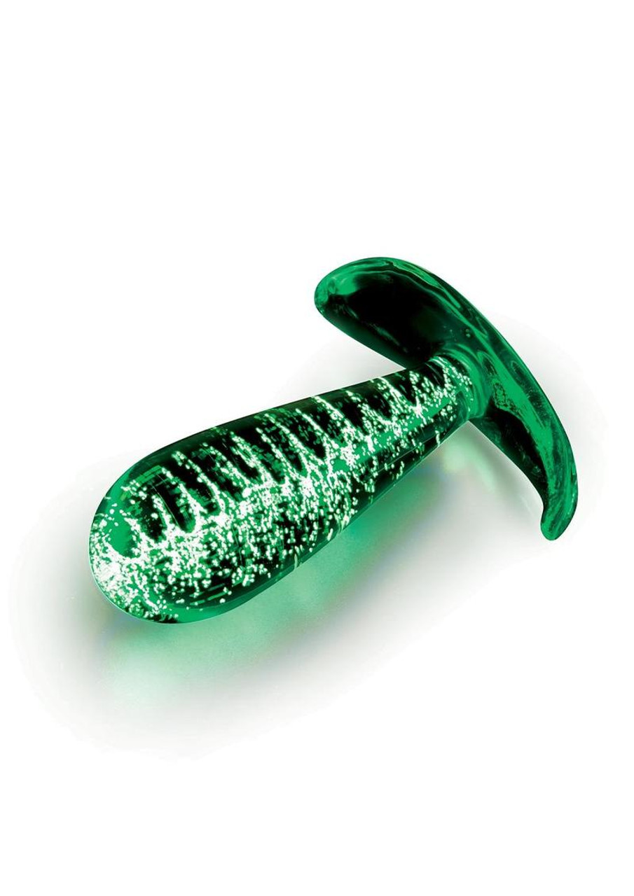 Whipsmart Glow In The Dark 3.5" Glass Butt Plug