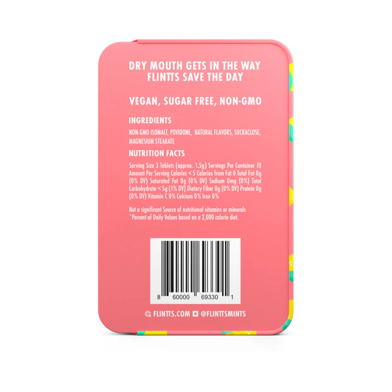 Flintts Mints Mouth Watering Mints - Lemon F Strength 250