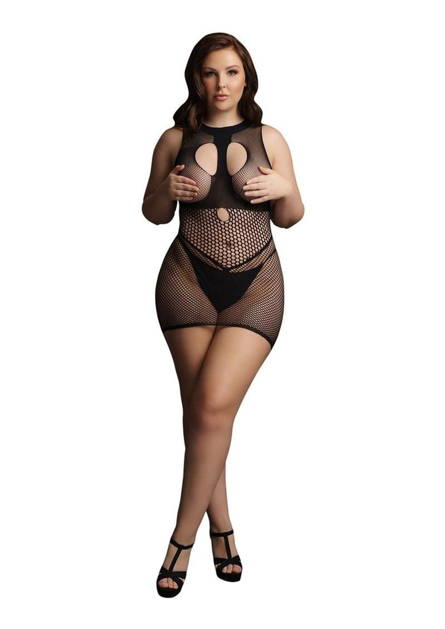 Le Desir Duo Net Mini Dress