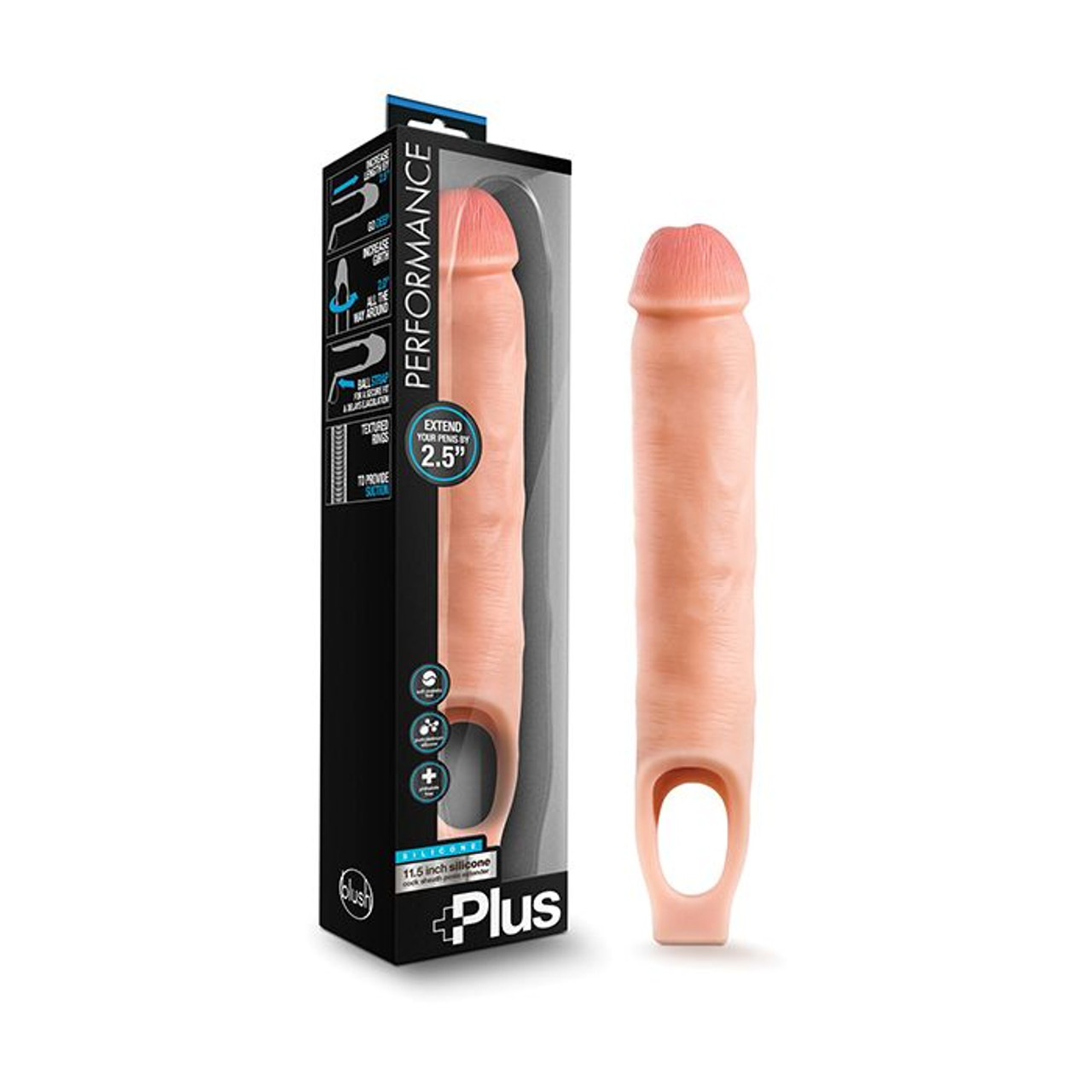 Performance+ 11.5" Silicone Penis Extender